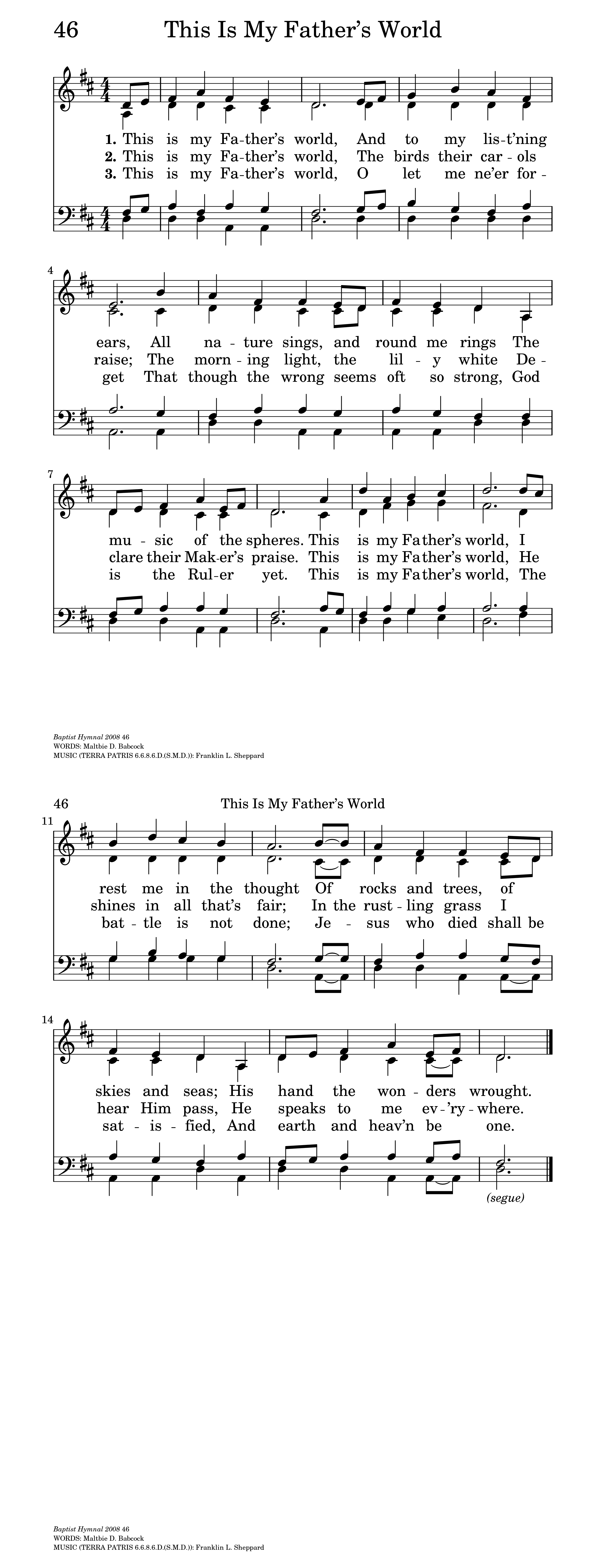 This Is My Father's World - Wikipedia