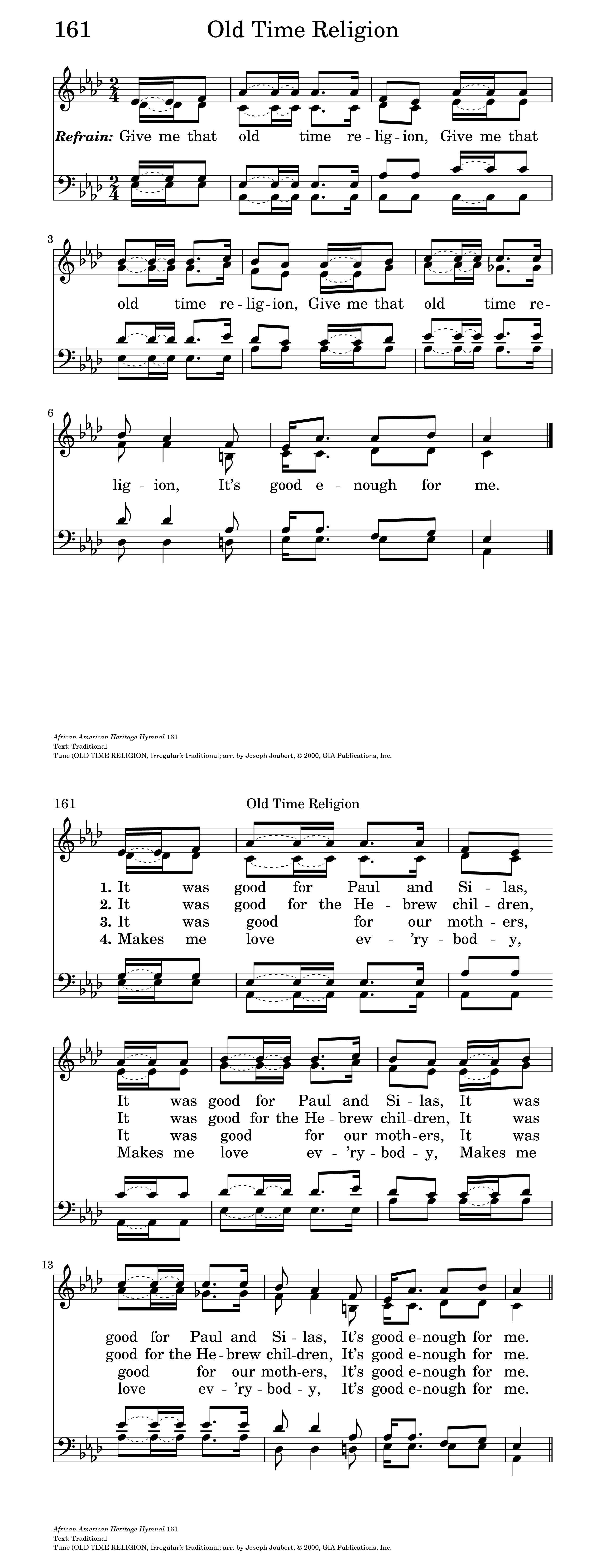 Give Me That) Old-Time Religion (Lead sheet with lyrics ) Sheet music for  Piano (Solo) Easy