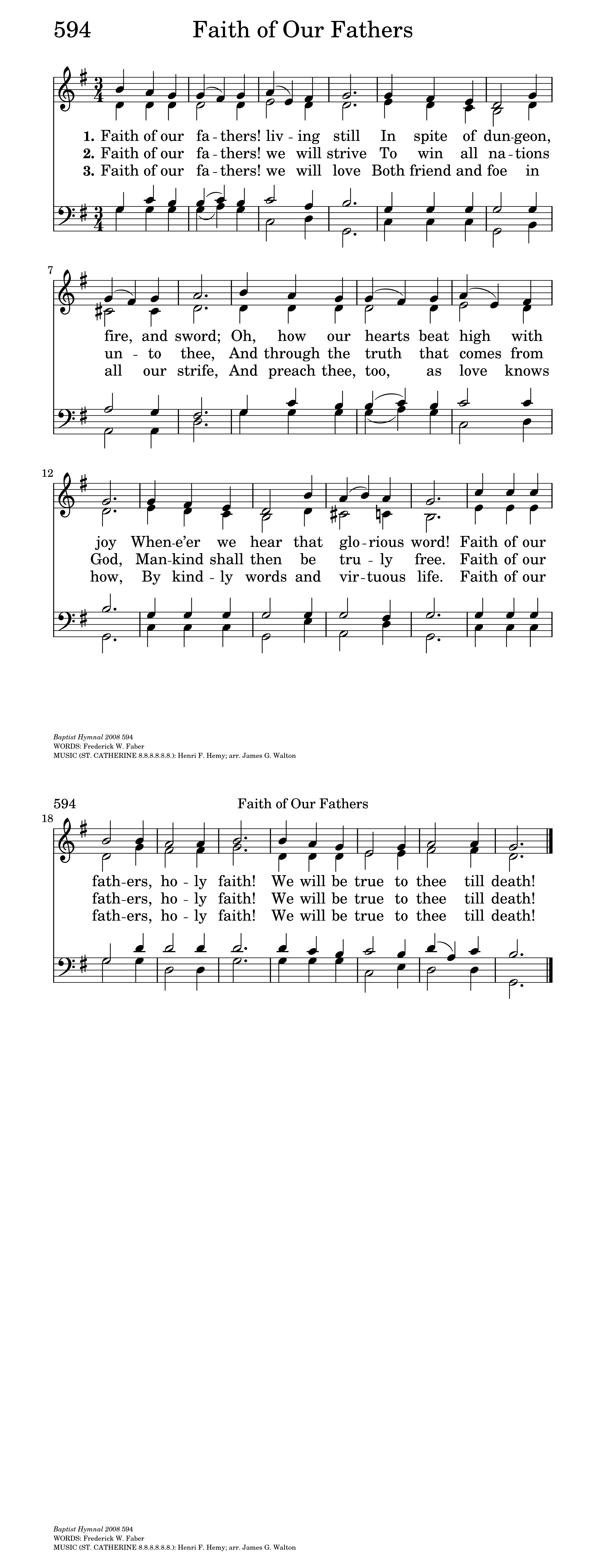 Faith Of Our Fathers Living Still Hymnary Org