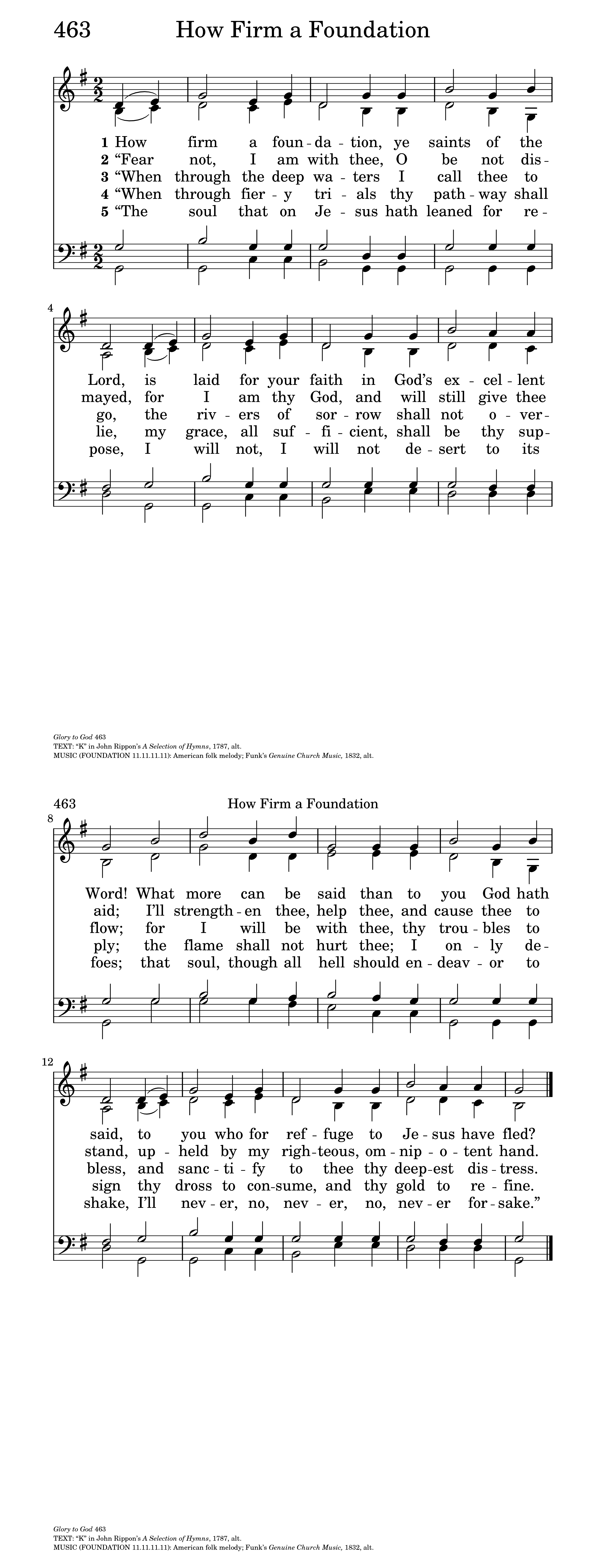 How firm a foundation, ye saints of the Lord | Hymnary.org