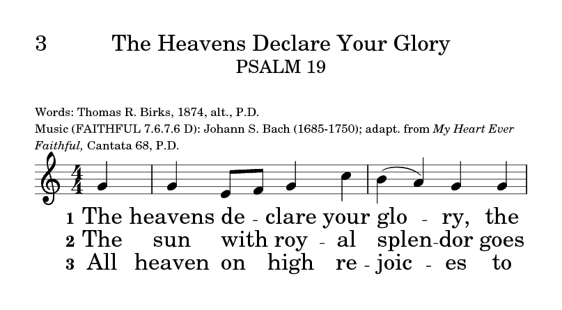 How the Heavens Declare the Glory of God (Psalm 19:1-6)