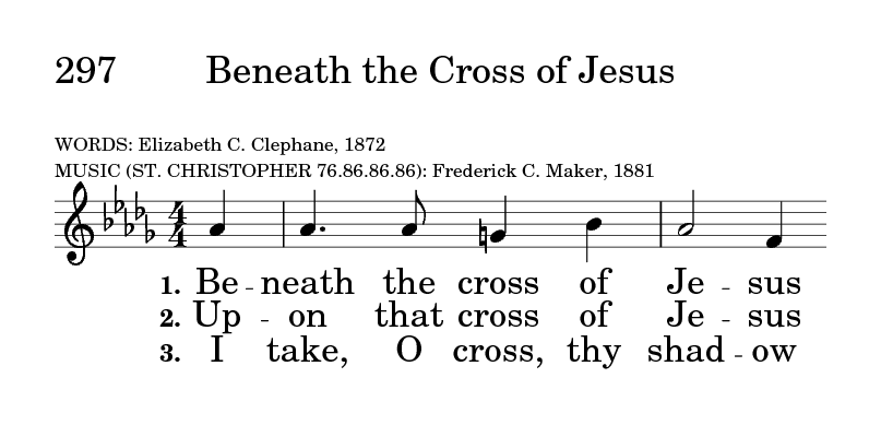 jesus keep me near the cross umh