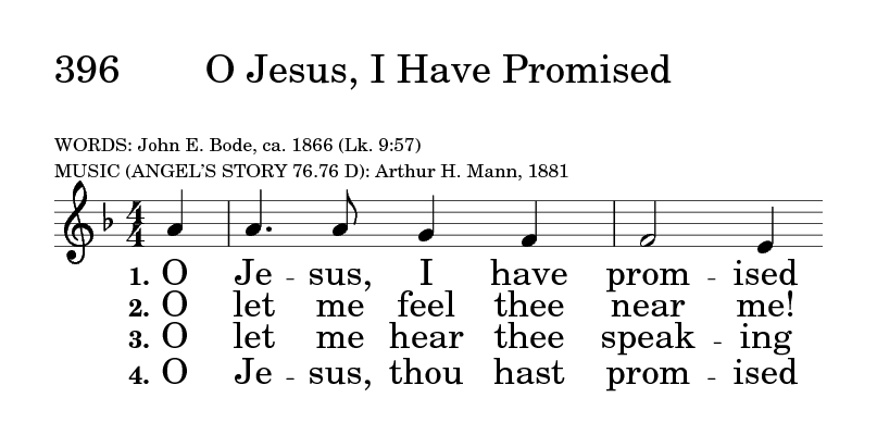 SDAH 331: O Jesus, I Have Promised - Hymns for Worship