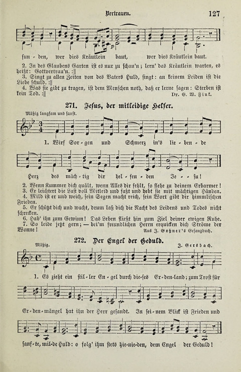 349 Lieder: für Schule und Haus in den Vereinigten Staaten insbesondere für die Elementar- und Mittelclassen in den Stadtschulen, sowie für die Parochialschulen auf dem Lande page 127