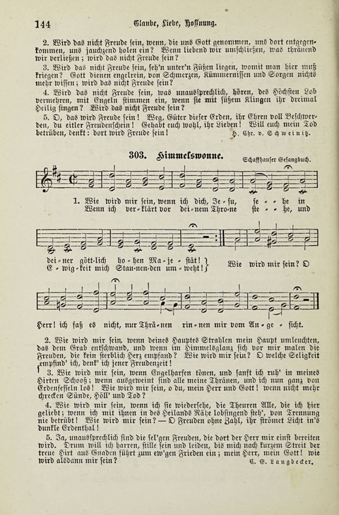 349 Lieder: für Schule und Haus in den Vereinigten Staaten insbesondere für die Elementar- und Mittelclassen in den Stadtschulen, sowie für die Parochialschulen auf dem Lande page 144