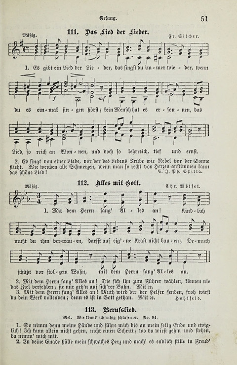 349 Lieder: für Schule und Haus in den Vereinigten Staaten insbesondere für die Elementar- und Mittelclassen in den Stadtschulen, sowie für die Parochialschulen auf dem Lande page 51