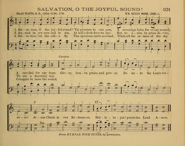 The Alleluia: a collection of hymns and tunes for the church scool, and the mid-week meeting page 101