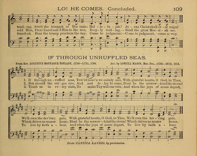 The Alleluia: a collection of hymns and tunes for the church scool, and the mid-week meeting page 109