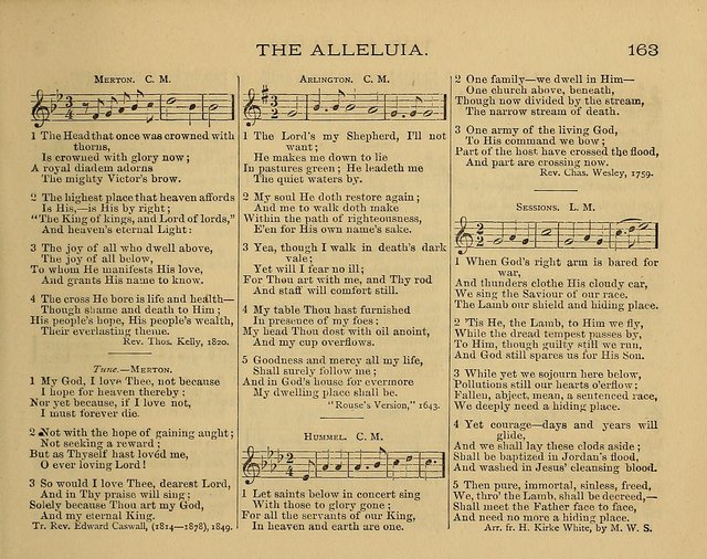The Alleluia: a collection of hymns and tunes for the church scool, and the mid-week meeting page 163
