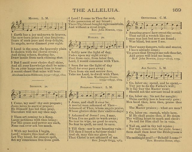 The Alleluia: a collection of hymns and tunes for the church scool, and the mid-week meeting page 169