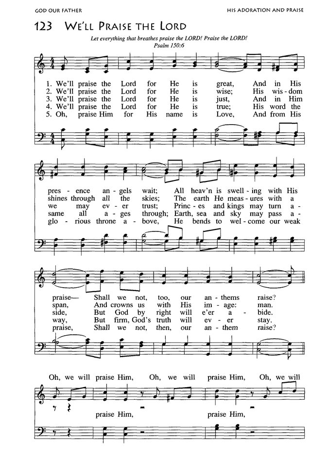African American Heritage Hymnal page 150
