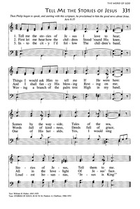 Tell Me The Stories Of Jesus Hymnary Org