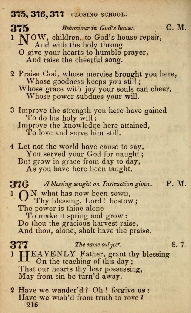 The American Baptist Sabbath-School Hymn-Book page 222