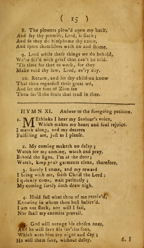 A Choice Collection of Hymns, in which are some never before printed page 13