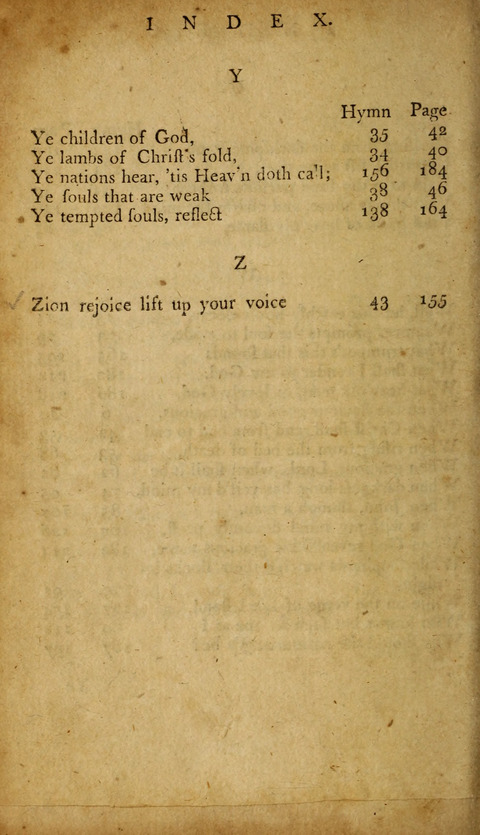 A Choice Collection of Hymns, in which are some never before printed page 250