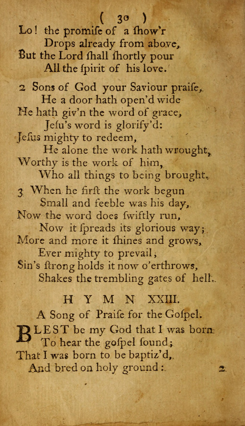A Choice Collection of Hymns, in which are some never before printed page 28