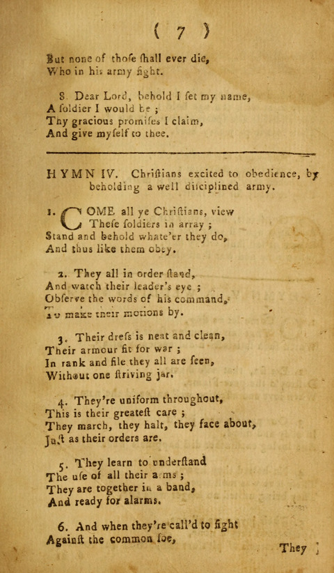 A Choice Collection of Hymns, in which are some never before printed page 7