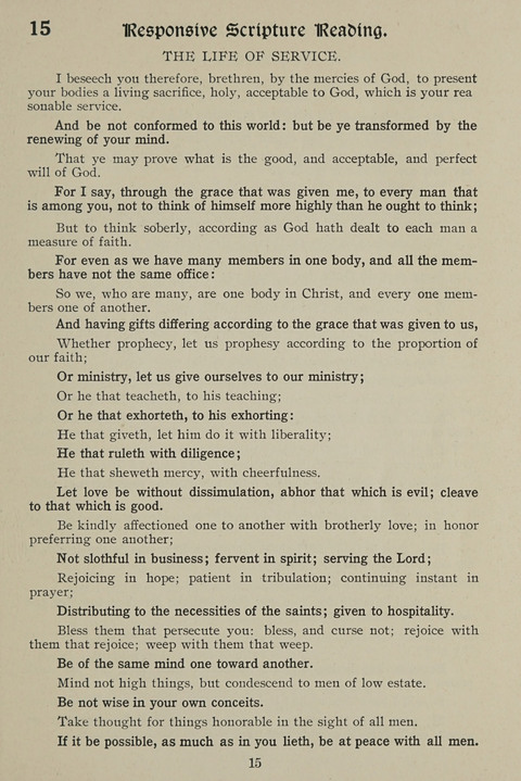 American Church and Church School Hymnal: a new religious educational hymnal page 15