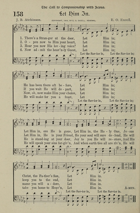 American Church and Church School Hymnal: a new religious educational hymnal page 168
