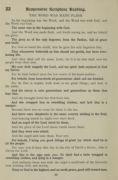 American Church and Church School Hymnal: a new religious educational hymnal page 22