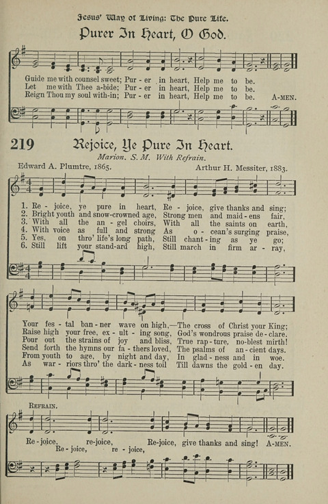 American Church and Church School Hymnal: a new religious educational hymnal page 221