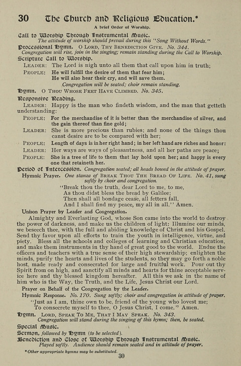 American Church and Church School Hymnal: a new religious educational hymnal page 30