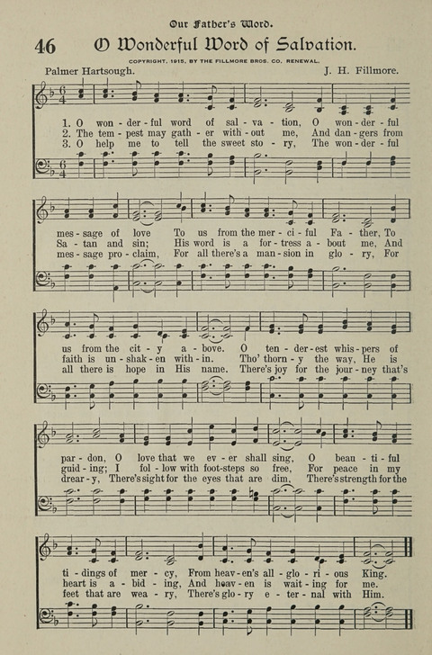 American Church and Church School Hymnal: a new religious educational hymnal page 66