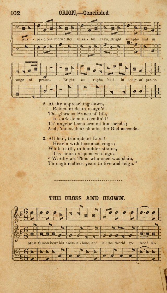 The American Church Harp: containing a choice selection of hymns and tunes comprising a variety of meters, well adapted to all Christian churches, singing schools, and private families page 104