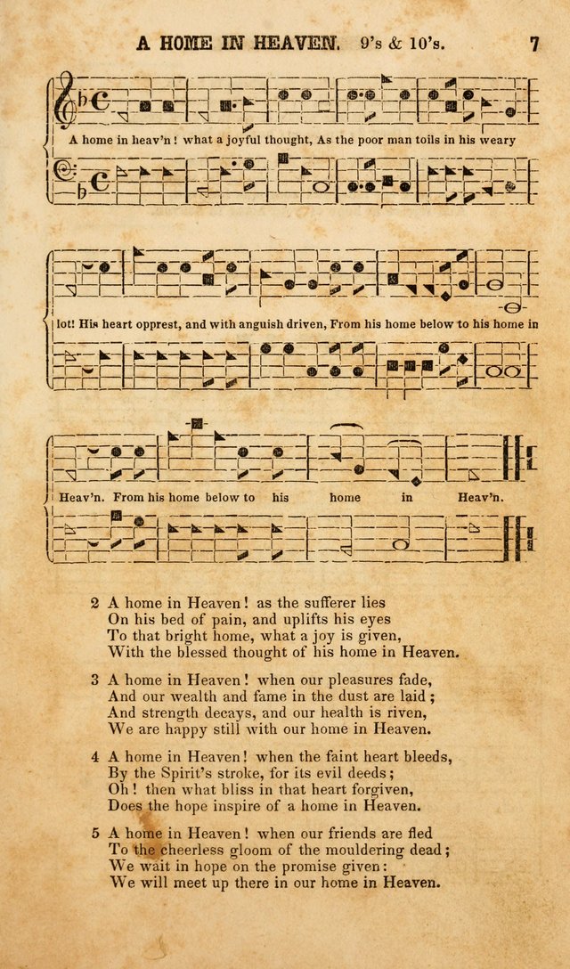 The American Church Harp: containing a choice selection of hymns and tunes comprising a variety of meters, well adapted to all Christian churches, singing schools, and private families page 9