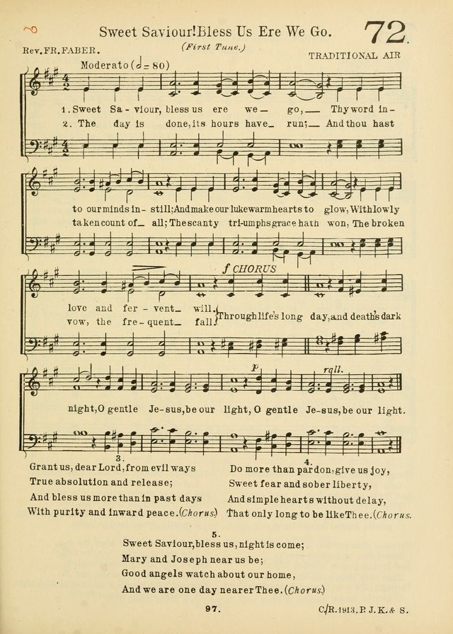 American Catholic Hymnal: an extensive collection of hymns, Latin chants, and sacred songs for church, school, and home, including Gregorian masses, vesper psalms, litanies... page 104