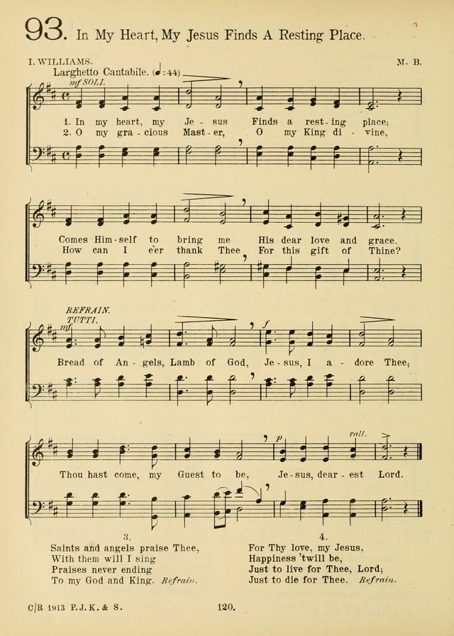 American Catholic Hymnal: an extensive collection of hymns, Latin chants, and sacred songs for church, school, and home, including Gregorian masses, vesper psalms, litanies... page 127