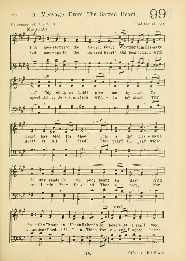 American Catholic Hymnal: an extensive collection of hymns, Latin chants, and sacred songs for church, school, and home, including Gregorian masses, vesper psalms, litanies... page 136