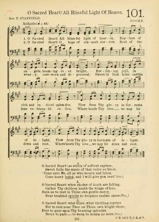 American Catholic Hymnal: an extensive collection of hymns, Latin chants, and sacred songs for church, school, and home, including Gregorian masses, vesper psalms, litanies... page 138