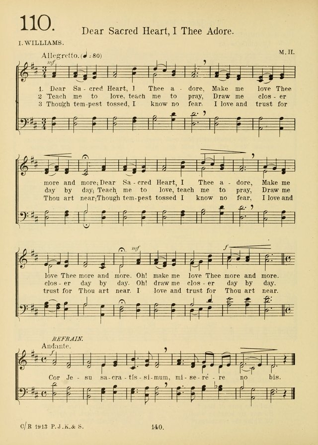 American Catholic Hymnal: an extensive collection of hymns, Latin chants, and sacred songs for church, school, and home, including Gregorian masses, vesper psalms, litanies... page 147