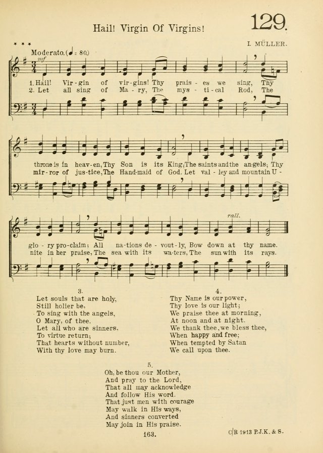 American Catholic Hymnal: an extensive collection of hymns, Latin chants, and sacred songs for church, school, and home, including Gregorian masses, vesper psalms, litanies... page 170