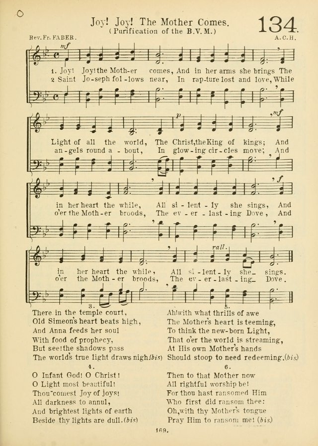 American Catholic Hymnal: an extensive collection of hymns, Latin chants,  and sacred songs for church, school, and home, including Gregorian masses,  vesper psalms, litanies... 134. Joy! Joy! the Mother comes | Hymnary.org