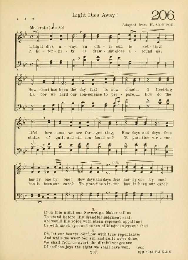 American Catholic Hymnal: an extensive collection of hymns, Latin chants, and sacred songs for church, school, and home, including Gregorian masses, vesper psalms, litanies... page 244