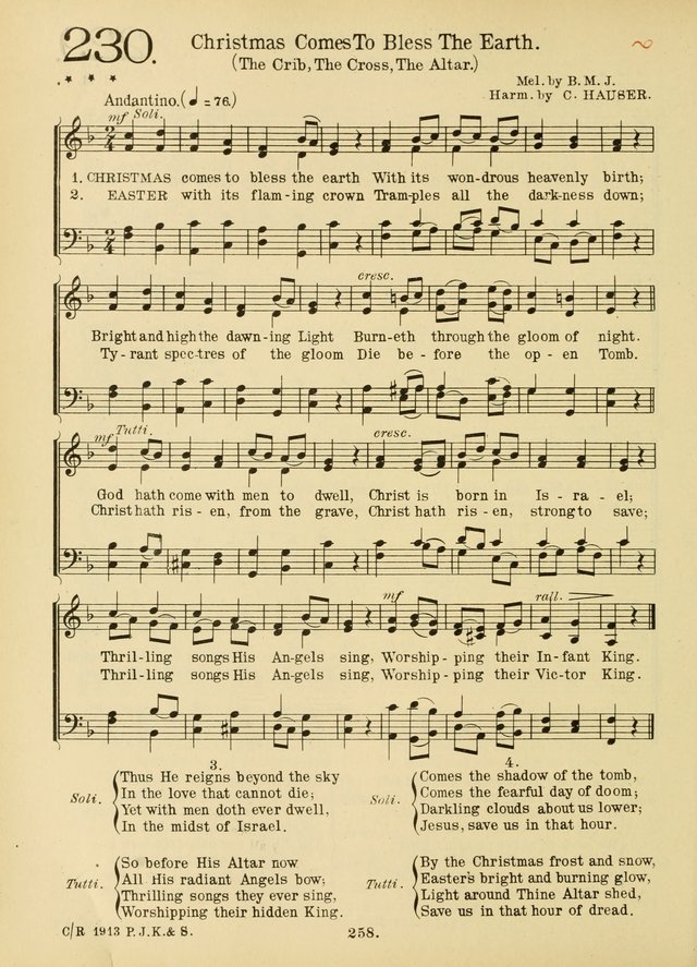 The crib, the cross, the altar