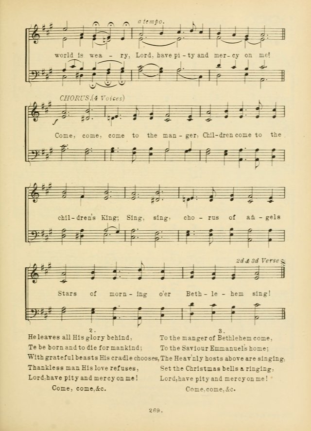 American Catholic Hymnal: an extensive collection of hymns, Latin chants, and sacred songs for church, school, and home, including Gregorian masses, vesper psalms, litanies... page 276
