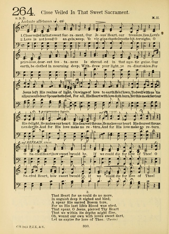 American Catholic Hymnal: an extensive collection of hymns, Latin chants, and sacred songs for church, school, and home, including Gregorian masses, vesper psalms, litanies... page 307