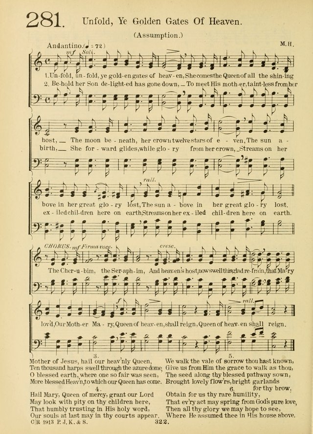 American Catholic Hymnal: an extensive collection of hymns, Latin chants, and sacred songs for church, school, and home, including Gregorian masses, vesper psalms, litanies... page 329