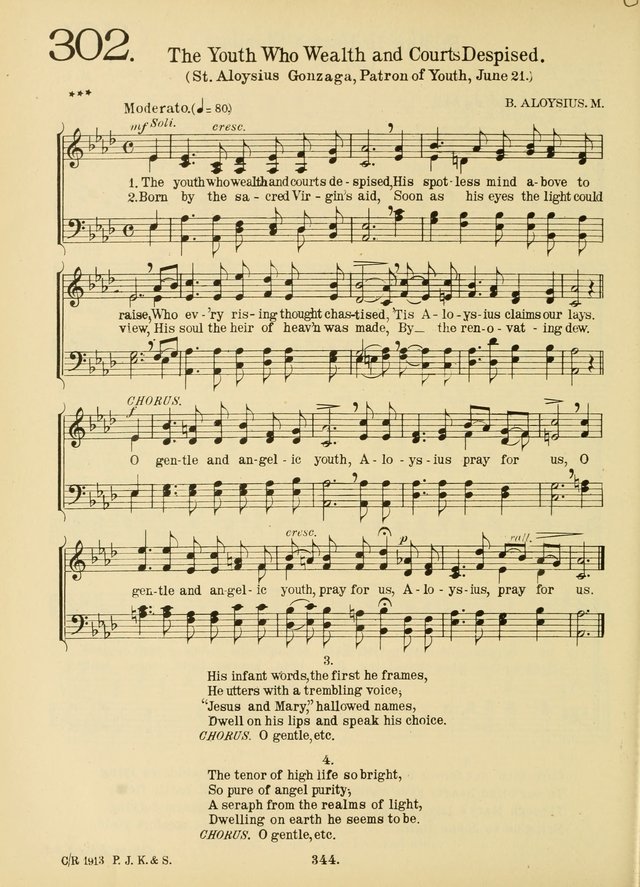 American Catholic Hymnal: an extensive collection of hymns, Latin chants, and sacred songs for church, school, and home, including Gregorian masses, vesper psalms, litanies... page 351