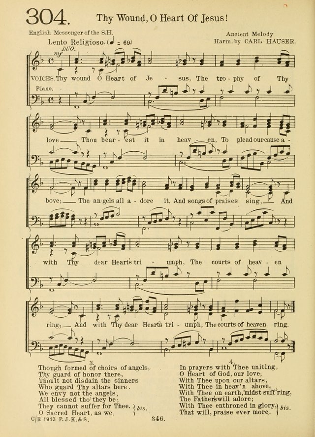 American Catholic Hymnal: an extensive collection of hymns, Latin chants, and sacred songs for church, school, and home, including Gregorian masses, vesper psalms, litanies... page 353