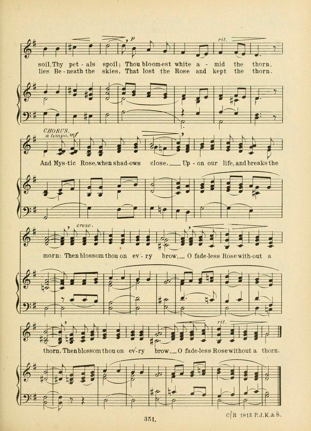 American Catholic Hymnal: an extensive collection of hymns, Latin chants, and sacred songs for church, school, and home, including Gregorian masses, vesper psalms, litanies... page 358