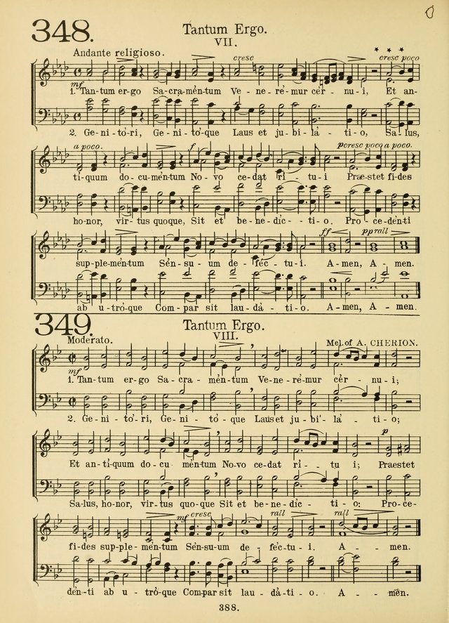 American Catholic Hymnal: an extensive collection of hymns, Latin chants, and sacred songs for church, school, and home, including Gregorian masses, vesper psalms, litanies... page 395