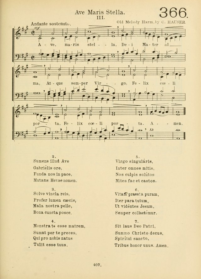 American Catholic Hymnal: an extensive collection of hymns, Latin chants, and sacred songs for church, school, and home, including Gregorian masses, vesper psalms, litanies... page 414