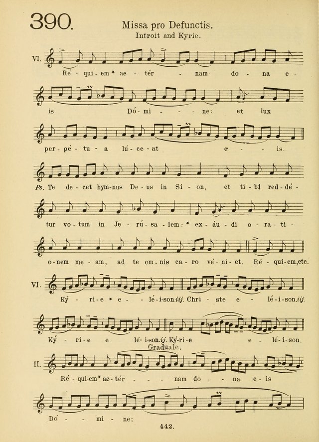 American Catholic Hymnal: an extensive collection of hymns, Latin chants, and sacred songs for church, school, and home, including Gregorian masses, vesper psalms, litanies... page 449