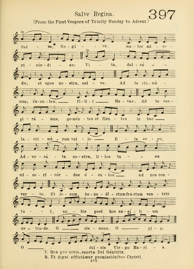 American Catholic Hymnal: an extensive collection of hymns, Latin chants, and sacred songs for church, school, and home, including Gregorian masses, vesper psalms, litanies... page 464