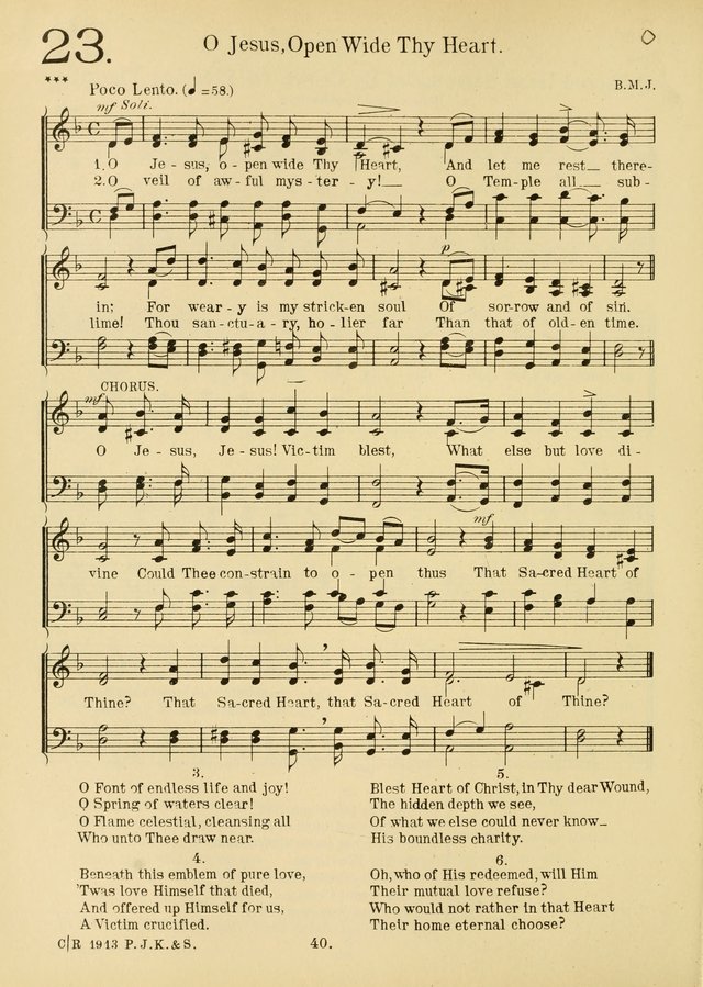 American Catholic Hymnal: an extensive collection of hymns, Latin chants, and sacred songs for church, school, and home, including Gregorian masses, vesper psalms, litanies... page 47