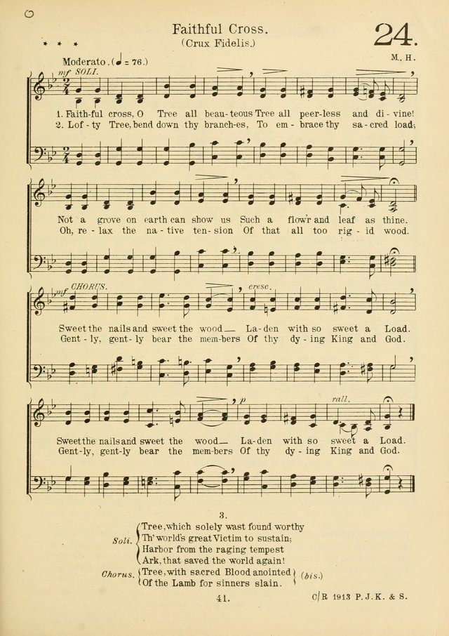 American Catholic Hymnal: an extensive collection of hymns, Latin chants, and sacred songs for church, school, and home, including Gregorian masses, vesper psalms, litanies... page 48